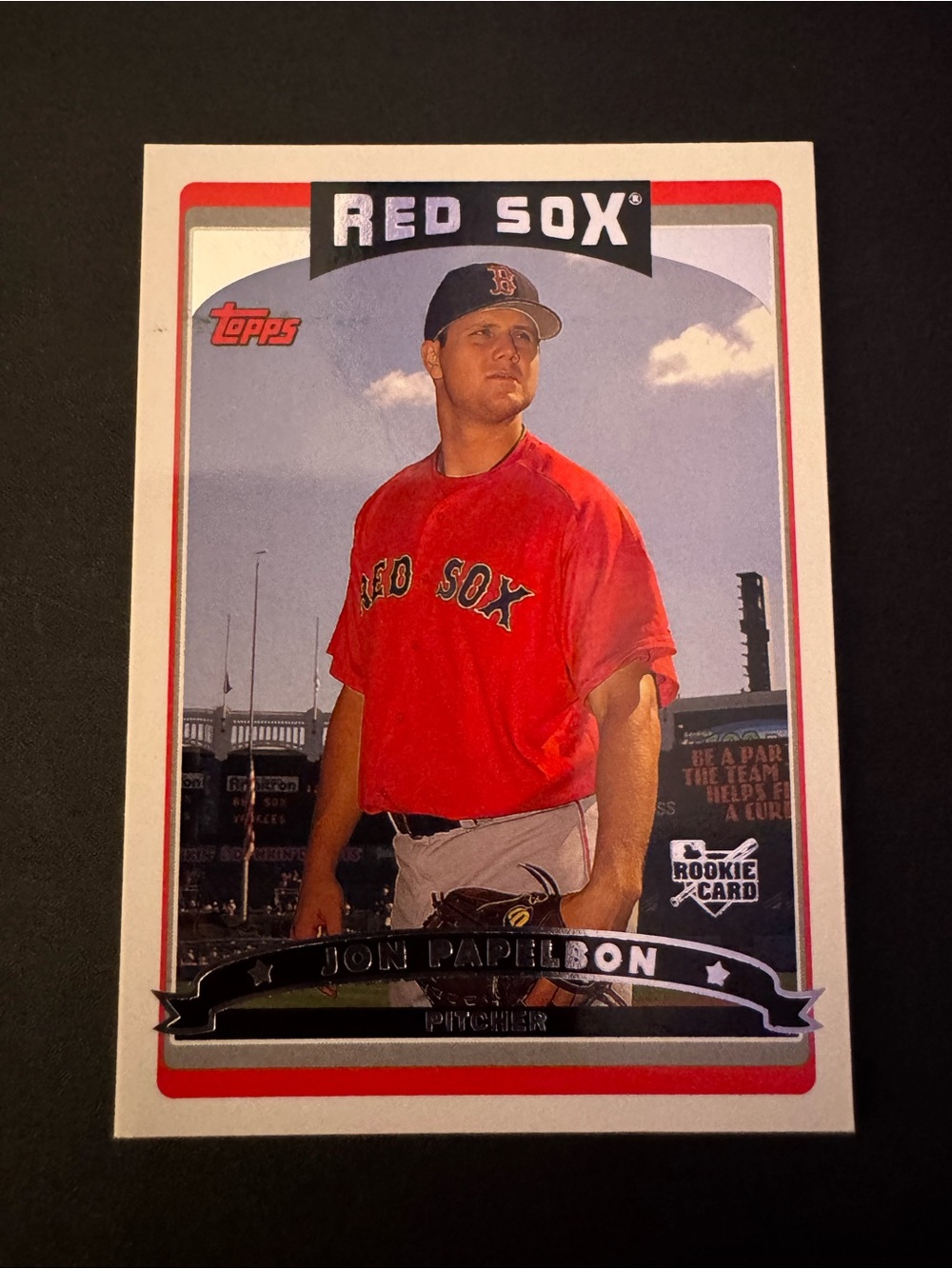 Topps 2006 Boston Red Sox Baseball Card - Jon Papelbon Red, White, Black